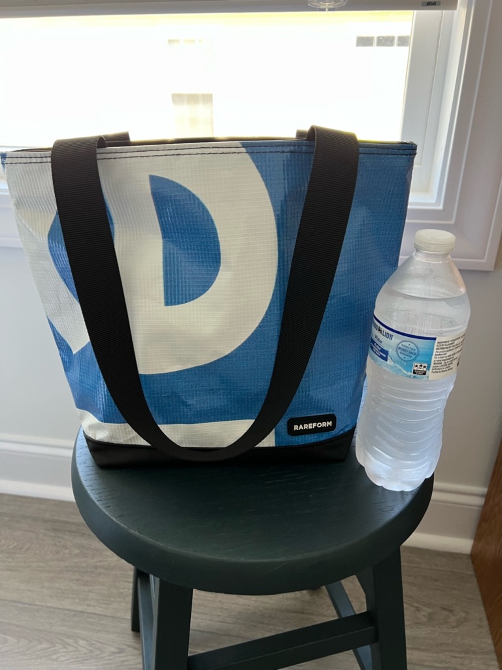 RAREFORM Blue Mini Blake Zippered Tote with Black Straps - Picture 13 of 13
